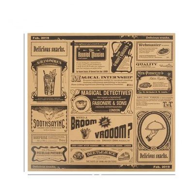 Bom preço. ODM Kraft greaseproof folhas de papel de embalagem embalagem logotipo personalizado on-line