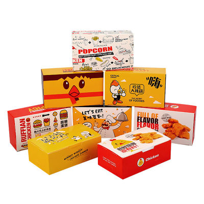 Ein guter Preis. Biologisch abbaubares Papier Hamburger-Box Karton Lebensmittelbehälter zum Mitnehmen Online