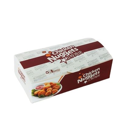 Un buen precio. Papel respetuoso con el medio ambiente Cajas de pollo frito Clamshell para envases de alimentos en línea