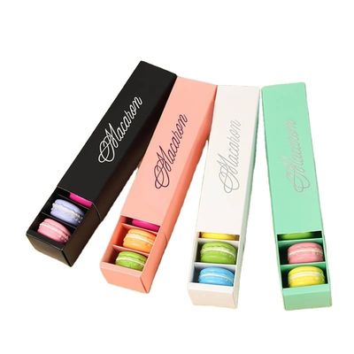 Ein guter Preis. Personalisierte hygienische Makkarone Kuchen Lebensmittel Geschenkboxen Verpackung Lackierung Online
