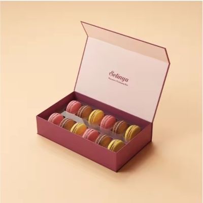 Ein guter Preis. Macaron Schokoladekeks Großhandel Geschenk Gebäck Kuchenbox kundenspezifisch Recycling mit Divider Online