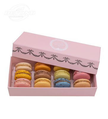 Un buen precio. Grado alimenticio Macarrones franceses Pastel y galletas Cajas de cartón Embalaje reciclado en línea