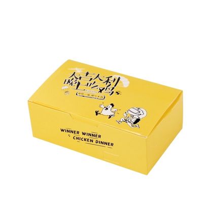 Ein guter Preis. Kleine Würfel gebratenes Huhn mitnehmen Kraftpapier Snackboxen mit Fenster Online