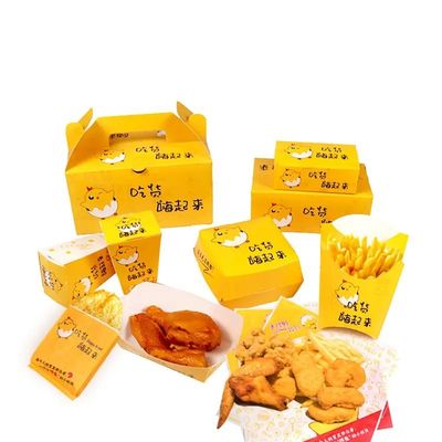 Ein guter Preis. Bio-Papier-Behandlungskisten Lebensmittelverpackung Mitnahmewaren Kraft-Lebensmittelbehälter Online