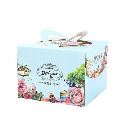 Ein guter Preis. Matt Lamination Karton Gebäck Kuchenbox Dessert für Donuts Verpackung Online