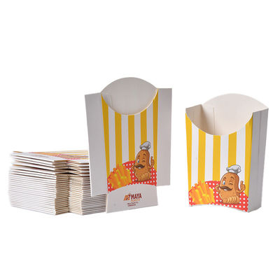 Ein guter Preis. Nachgefertigte recycelbare Pommes Frites Karton Lebensmittelverpackung Kisten Verpackung Online