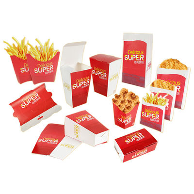 Ein guter Preis. Karton-Lebensmittelpaket Pommes Frites Schachteln zum Mitnehmen Einwegbehälter Online