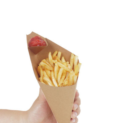 Ein guter Preis. Kraftpapier Chips Pommes Frites Boxen mit Ausnahmebehälter Verpackung für Gebäck Online