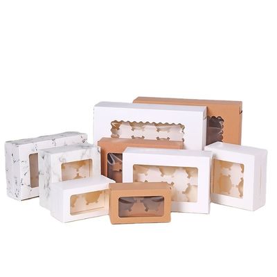Ein guter Preis. 4x4 Kraftpapier Single Mini Gebäck-Käse-Box für Hochzeit Weihnachten Backen Online
