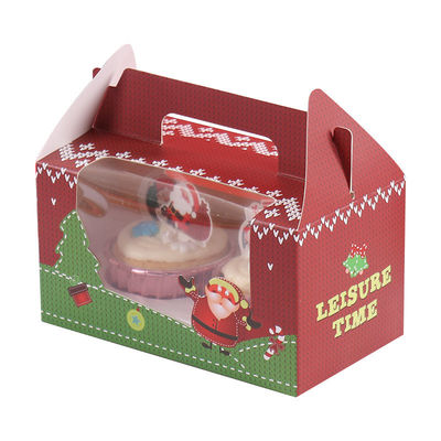 Ein guter Preis. Besonders gedruckte Weihnachts-Bäckerei-Boxen für Weihnachts-Cupcake-Pasteten Online