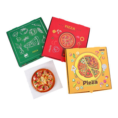 Ein guter Preis. Custom Printing Slice 16 Zoll Pizza-Boxen mit Fenster gebratenes Huhn Kraft Wellkarton Online
