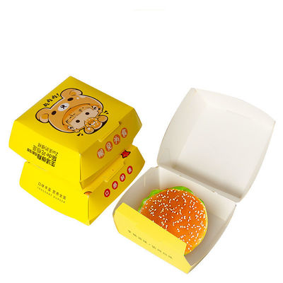 Ein guter Preis. Customized Logo Druck Lebensmittel-Grade Burger Box Behälter aus Pappe Online