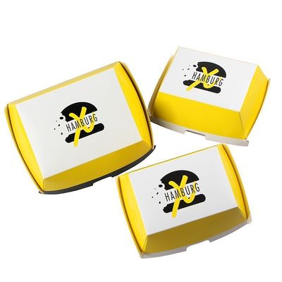 Ein guter Preis. ECO-freundliche Klappverpackung Druck Hamburgerbox Mittagessen Fastfood-Papier-Bagasse kundenspezifischer Großhandel Online