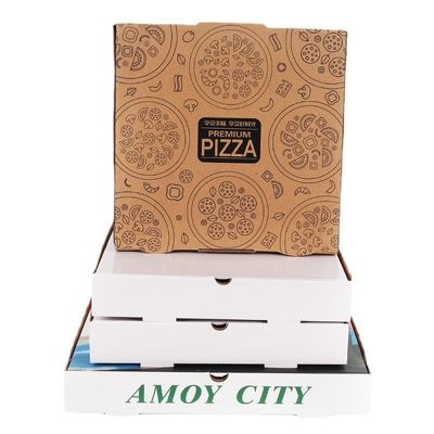 Ein guter Preis. Verschwinden Karton Weiße Pizza-Boxen Herstellung Hexagon Quadrat Dreieck 14 Zoll Online