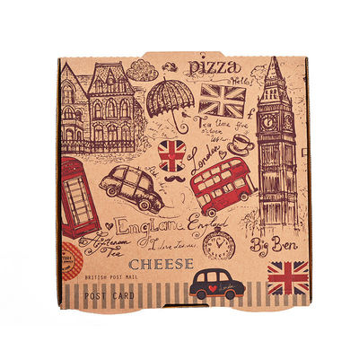 Bom preço. Caixa de pizza octagonal vazia 12 polegadas cartão Kraft corrugado personalizado impresso on-line