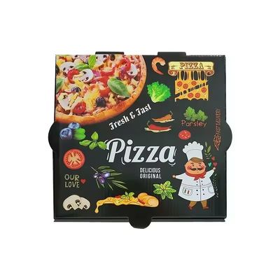 Un buen precio. Papel de cartón ecológico rígido de 10 pulgadas cajas de pizza pan plano ODM en línea