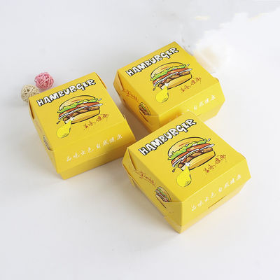 Un bon prix. Boîte de hamburgers biodégradable en gros avec logo personnalisé et matériaux recyclés pour les emballages de restauration rapide en ligne