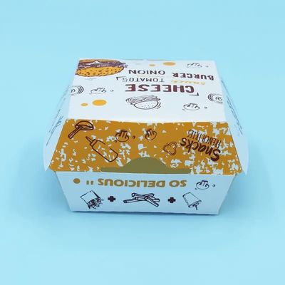 Goede prijs. Volledig recyclebaar, op maat gemaakt, vetvast hamburgerdoosje voor fastfoodverpakkingen online
