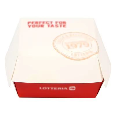 Ein guter Preis. Fettdichte Klappschachteln mit gedruckter Burgerverpackung Online