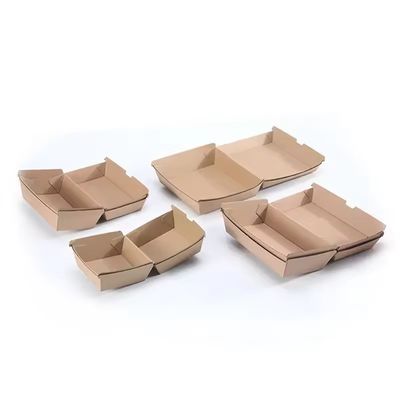 Un bon prix. Boîte à hamburgers écologique imprimée sur mesure pour les emballages à emporter en ligne