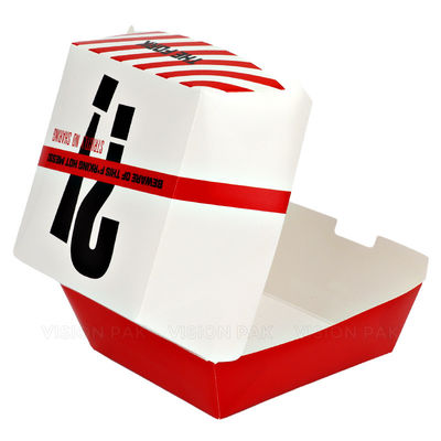 Ein guter Preis. Kundenspezifische biologisch abbaubare Karton-Lebensmittelverpackung Burgerbox Online