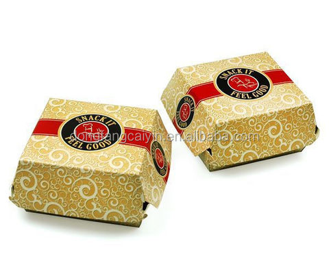 Ein guter Preis. Umweltschonende Karton-Hamburger-Boxen Pizza-Mittagessen Patty-Verpackung Online