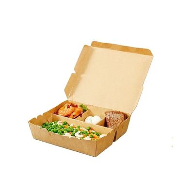 Ein guter Preis. Biologisch abbaubares Rindfleischpapier Lebensmittel mitzunehmen Boxen Behälter Salat-Teiler Online