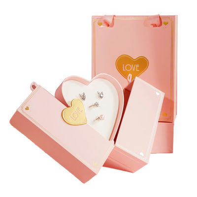Ein guter Preis. Schmuckring Halskette Rosa Geschenkfest Geschenkboxen Verpackung Doppelherz personalisiert Online
