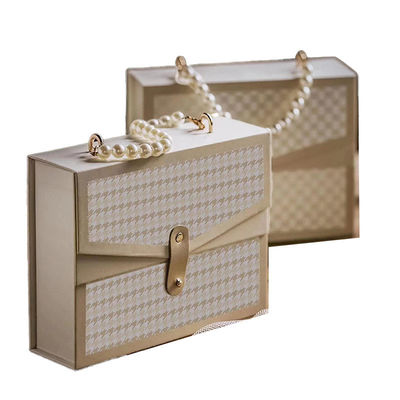 Un buen precio. Cajas de regalos recicladas para el Festival de Houndstooth Perla de doble puerta para el Día de San Valentín en línea