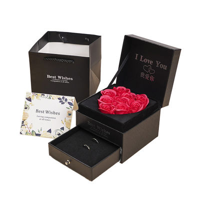 Ein guter Preis. Recycelbare Geschenk Rose doppelte Wellpappe Schublade mit Fenster Online