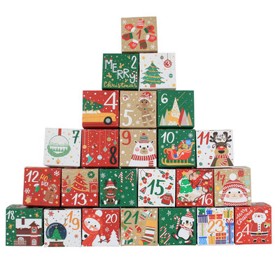 Good price Recyclable Christmas Calendar Box with 24-Day Countdown and Luxury Design for Eco-Friendly Gift Packaging online