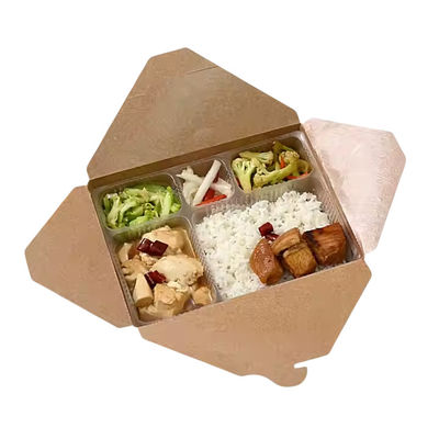 Un buen precio. Caja de comida para llevar personalizada reciclable y ecológica caja desechable de comida rápida al por mayor en línea