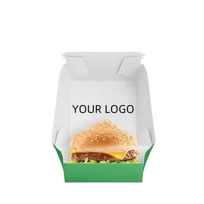 Ein guter Preis. UV-Beschichtung Druck Handhabung umweltfreundliche Burgerboxen für Fastfood-Fastfoodverpackungen Online