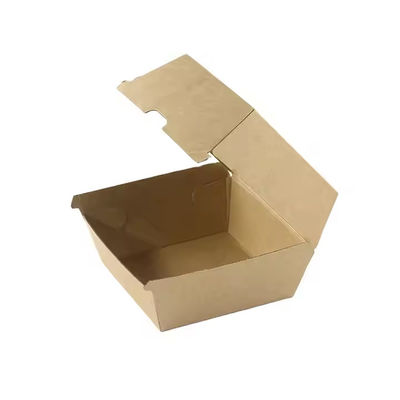 Ein guter Preis. Großhandelskostengebundene umweltfreundliche Burgerkisten für Kraft-Fastfood-Verpackungen Online