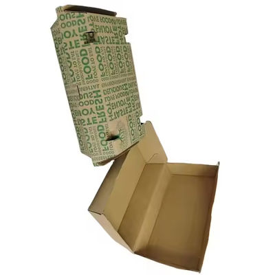 Ein guter Preis. Maßgeschneiderte recycelbare Kraftpapier-Burgerbox Umweltschonende Fastfood-Verpackung mit CMYK 4-Farb-Offsetdruck Online