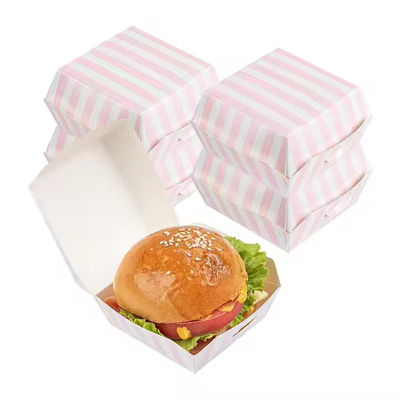 Καλή τιμή. Προσαρμοσμένο ανακυκλώσιμο Kraft Burger Box συσκευασία γρήγορου φαγητού με αποδεκτό λογότυπο σε απευθείας σύνδεση