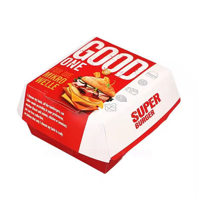 Καλή τιμή. Χαμηλή MOQ Custom Kraft Paper Burger Box για βιώσιμες συσκευασίες γρήγορου φαγητού σε απευθείας σύνδεση