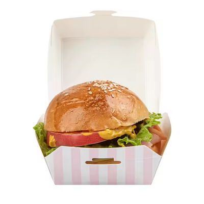 Ein guter Preis. Einweg-Burger-Papierkartons in Wellpapier für Fastfood-Verpackungen Online