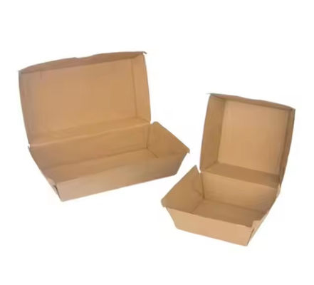 Ein guter Preis. Spezialverpackung aus Karton, Burger-Box, recycelbare Fastfood-Restaurantverpackung mit Kundenlogo Online