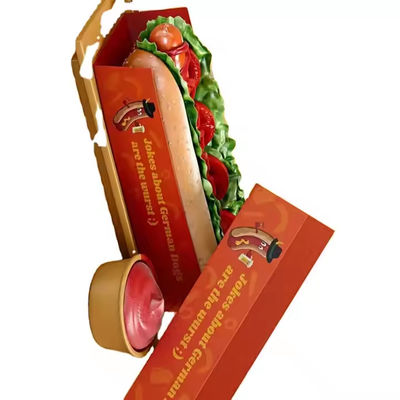 Bom preço. Alimentação Catering Caixa de papel Kraft para levar Container reciclável para hambúrgueres Sandwiches Eco-friendly on-line
