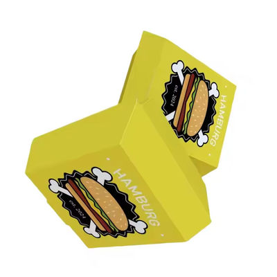 Ein guter Preis. Recycelbares Fast-Food-Kostenausgabekastchen für Burger Verpackung Lebensmittelstufe 4C/UV/Lamination/Lack/Hot Stamping/Embossing/Stamping Online