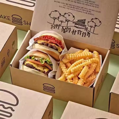 Ein guter Preis. Multi-Food-Abteilungs-Takeaway-Boxen Mautgedruckte umweltfreundliche Kartonverpackungen für Pommes Online