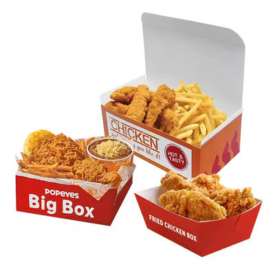Ein guter Preis. Biologisch abbaubare Frittierte Hühnchenboxen mit Logo - umweltfreundliche Container für Fastfood Online
