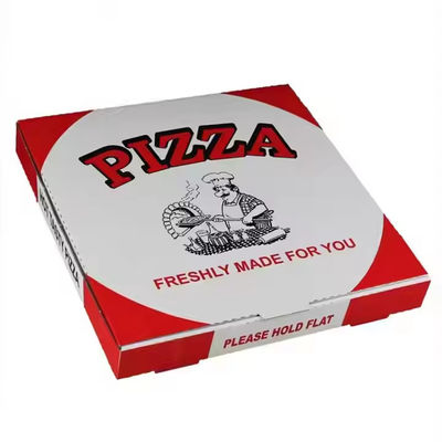 Ein guter Preis. Personalisierte Größe Logo biologisch abbaubares Lebensmittelpapier Pizza-Boxen Pappe starre Kartons Einweg-Fastfood-Verpackungen Online