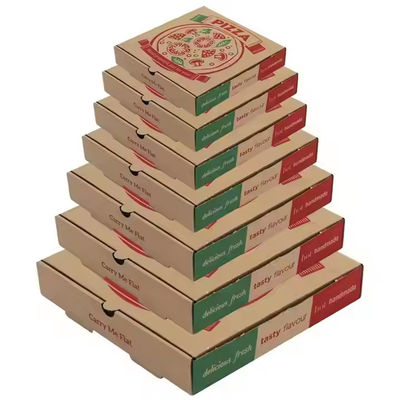 Ein guter Preis. Großhandel, maßgeschneiderter Druck: Umweltschonende und einwegverwendbare Fastfood-Pizza-Boxen - eine erschwingliche Verpackungslösung Online