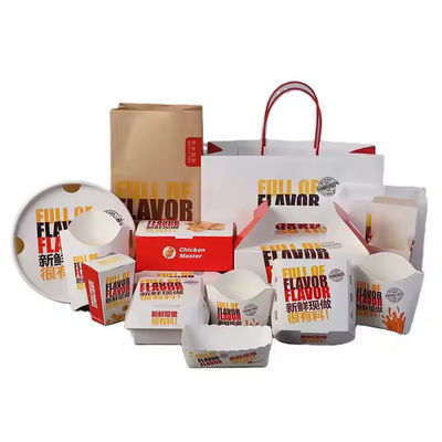 Ein guter Preis. Einwegverpackung mit individuell bedrucktem Logo Ideal zum Mitnehmen von Pommes Frites, gebratenen Hühnchenburgern, Papier und Karton Online