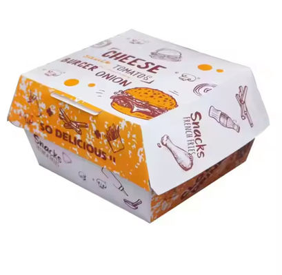 Giá tốt. Hàng hóa bán buôn tùy chỉnh Thư thiếp loại thực phẩm loại bỏ hộp burger cho đồ ăn nhanh trực tuyến