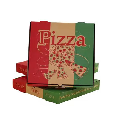 Ein guter Preis. Großhandelsgemachte Druckereien mit Wellpappe-Pizza-Kisten mit Griff: Ideal für die Lieferung von Fast Food - Kraftpapier-Optionen erhältlich Online