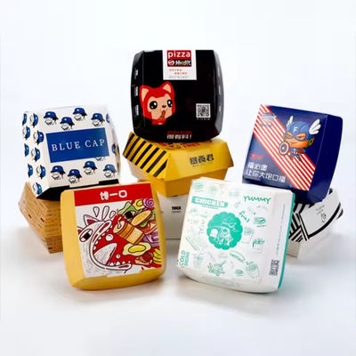 Ein guter Preis. Schnittgrößen mit individuellem Logo Einwegburgerkisten aus Papierkarton Online