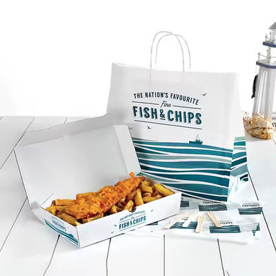 Ein guter Preis. Maßgeschneiderte Größen Druck für Fastfood Verpackung Pommes Pizza Hamburger Hot Dog Straßensnacks Mitnahmeboxen Online